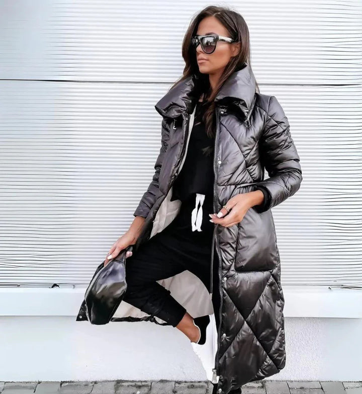 Iris™ manteau d'hiver long matelassé