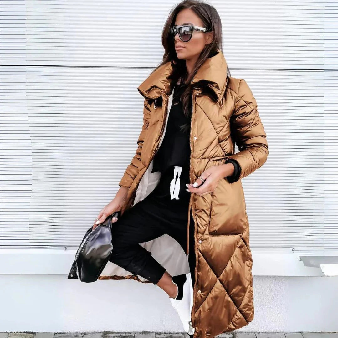 Iris™ manteau d'hiver long matelassé