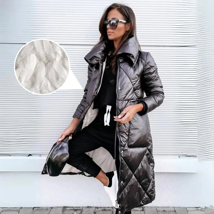 Iris™ manteau d'hiver long matelassé